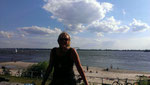 Me, on the beach of Blankenese