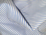 6 gestreift Blau mit Himtergrund Hellblau - Baumwolle glatt