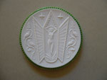 Medaille, Lichte, Heubach, 100 Jahre, grüner Rand, RS