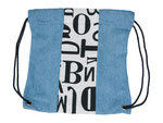 Bag "Buchstaben schwarz weiss"