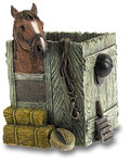 NA  0012 POT A CRAYON CHEVAL 11X9X8