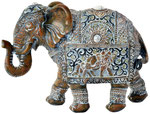 TI BD145185/2/0840 ELEPHANT RESINE 20.5X8X15CM      