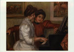 ピエール=オーギュスト・ルノワール　「ピアノに向かうイヴォンヌとクリスティーヌ・ルロール」(表)