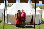 Heike und Thomas vor ihrem Zelt