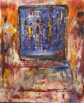 In the Museum, 120 x 120 cm