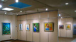 【第18回絵画グループ展】2019年1月30日～2月4日 展示：44点 ／左《静寂なる鼓動～熊野古道～》 F50 ※画像掲載の承諾を得ておりませんのでメンバー様の作品は、ぼかしてUPさせて頂きます。