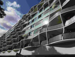 Bearbeiteter DDR-Plattenbau in Magdeburg