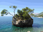 Am Strand von Brela, Markarska Riviera, Kroatien