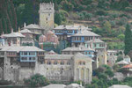 Kloster am Berg Athos, Chalkidiki, in Nordgriechenland