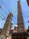 Geschlechtertürme in Bologna, Italien