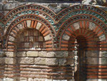 Kirchendetail in Nessebar, Bulgarien