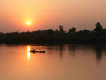 Sonnenuntergang am Ganges