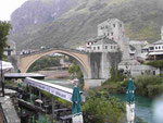 Die alte/neue Brücke von Mostar, Bosnien Herzogovina