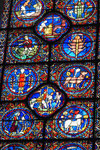 Kirchenfenster an der Kathedrale von Chartres, Frankreich