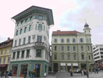 Fassaden in Ljubljana:, Slowenien