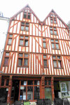 Fachwerkhäuser in Rennes, Bretagne