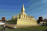 Staatliches Symbol, der Stupa Pho That Luang in Vientiane/Laos