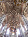Gewölbe in der gotischen Kirche St. Lorenz in Nürnberg