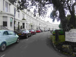 Straßenzug im alten georgischen Stil in Glasgow, Schottland