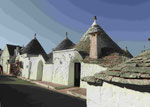 Trulli in Alberobelli, Apulien, Italien