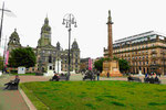 King Georges Square mit Rathaus in Glasgow