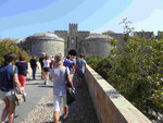 Amboise Tor an der Altstadtmauer von Rhodos, Griechenland