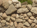 Trockensteinmauer zum Weinanbau auf Porto Santo, Portugal