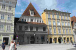Gotisches Haus am Marktplatz von Steyr in Oberösterreich