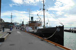 Alter Dampfer im Hafen von Oslo