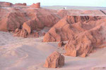 Flammende Klippen in der Wüste Gobi, Mongolei