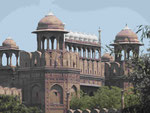 Das Rote Fort in Delhi, Indien