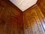 Intarsienholztäfelung und Schmuckdecke im Barockschloss Bothmer, Klütz, Mecklenburg
