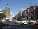 Eingang der Gran Via, Madrid, Spanien