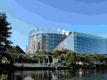 Das Gebäude des Europaparlaments in Straßburg