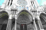 An der Kathedrale von Chartes, Frankreich