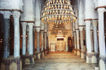 Hauptachse mit Blick auf die Mihrab in der Großen Moschee von Kairouan, Tunesien
