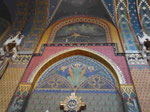 Jugendstilausmalung in der gotischen Franziskanerkirche von Krakau, Polen