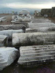 Säulenreste in Bergama (Pergamon), Türkei