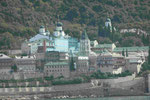 Russisch-orthodoxes Kloster Moni Agion Pantelimonou am Berg Athos, Chalkidiki, in Nordgriechenland