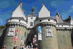 Das Schloss der Herzöge der Bretagne in Nantes, Frankreich