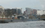 Ehemals russisches U-Boot im Hamburger Hafen
