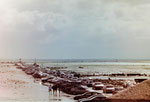 Ebbe auf der Zufahrtstrasse auf der Ile de Noirmoutier