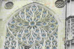 Fensterrosette in der Kathedrale von Tours, Val de Loire, Frankreich