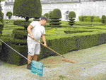 Gartenarbeiter im Schloss Vilandry, Val de Loire