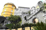 Das "Märchenschloss" im pseudomaurischen Stil in Sintra, Portugal
