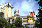 Das "Märchenschloss" im pseudomaurischen Stil in Sintra, Portugal