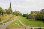 Am Princess Street Garden in Edinburgh