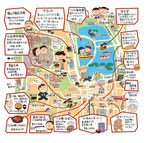 上野 本郷 イラストマップ