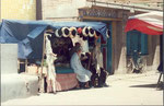 Venditore di cappelli a Kashgar