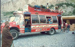 Autobus Pakistano, a Sust prima dell'ultimo tratto di Pakistan